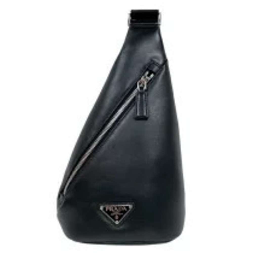 Prada Crossbody Bag Black Calfskin Body